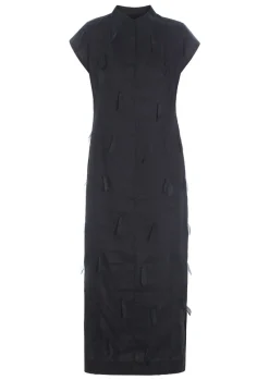 Kjoler<BITTE KAI RAND Airy linen lang kjole BLACK