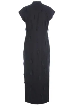 Kjoler<BITTE KAI RAND Airy linen lang kjole BLACK