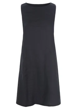 Kjoler<BITTE KAI RAND Airy linen ærmeløs kjole BLACK