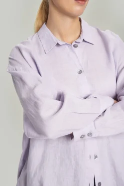 Skjorter<BITTE KAI RAND Airy linen skjorte BLACK