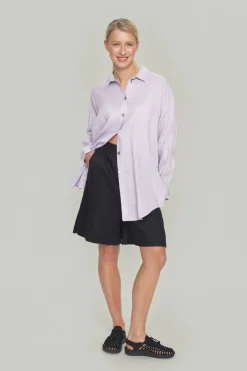 Skjorter<BITTE KAI RAND Airy linen skjorte BLACK