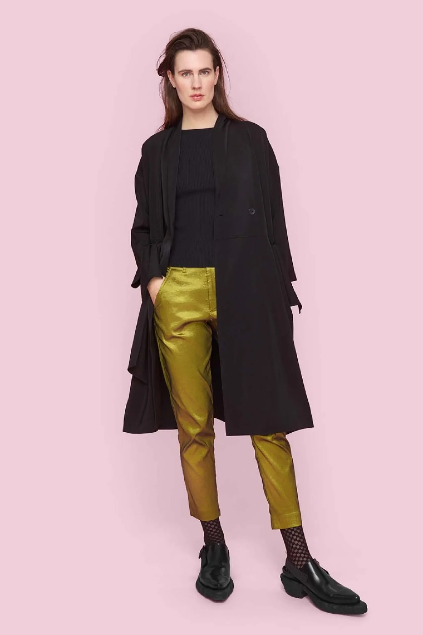 Bluser<BITTE KAI RAND Bloom bluse med 3/4 ærme BLACK