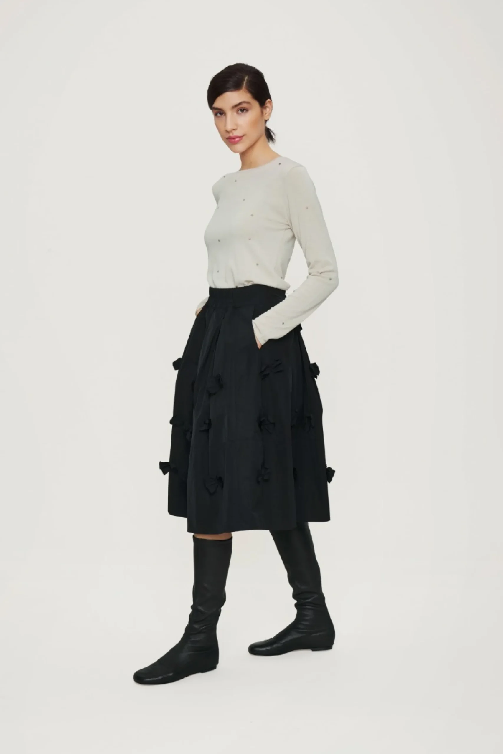 Bluser | Strik<BITTE KAI RAND Bloom knit bluse IVORY