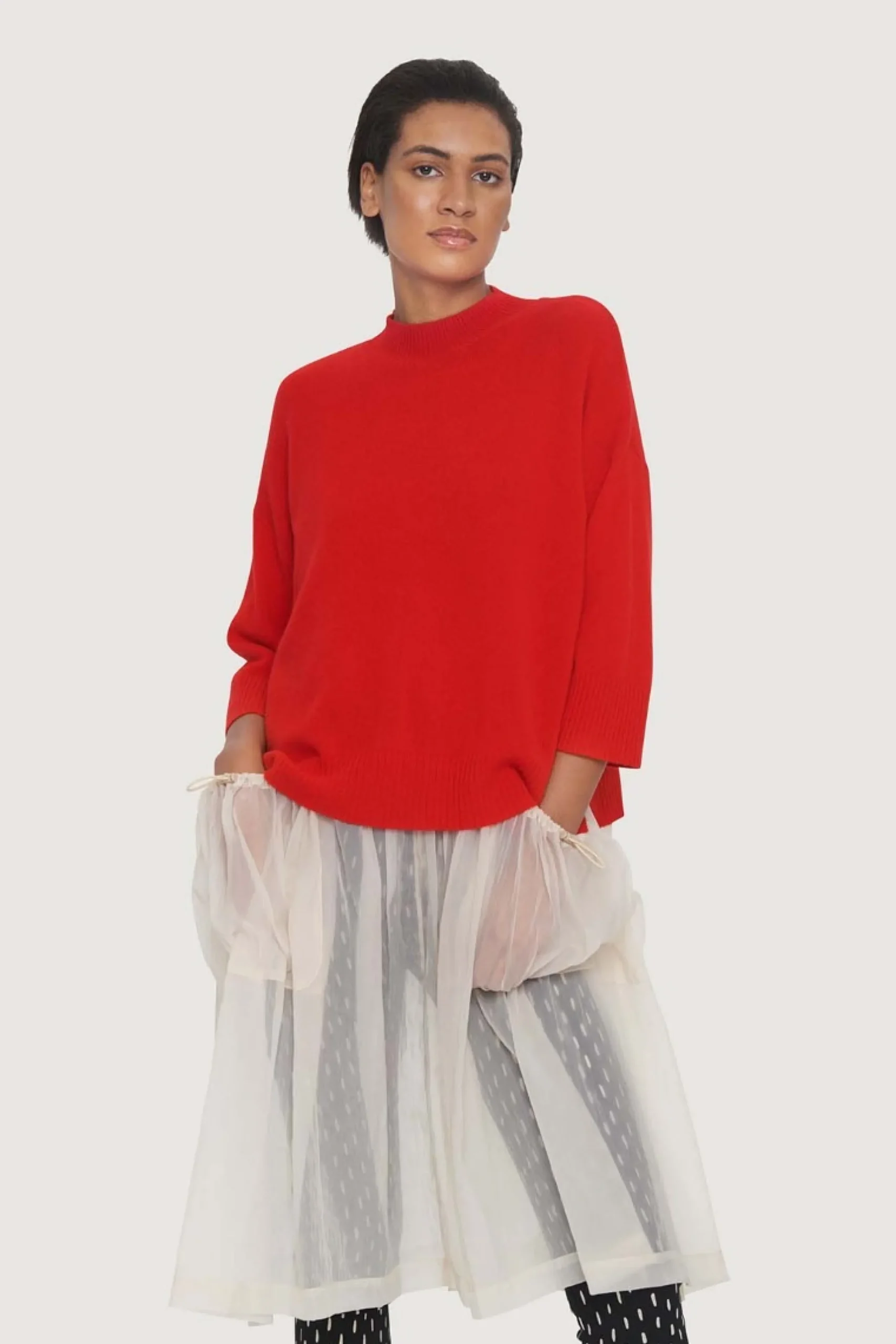 Bluser | Strik<BITTE KAI RAND Cloud cashmere bluse INKBLUE