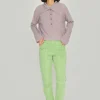 Bluser | Strik<BITTE KAI RAND Cloud cashmere bluse med krave LAVENDERSKY