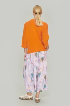 Bluser | Strik<BITTE KAI RAND Cloud cashmere bluse med rund hals SUNSETORANGE