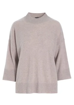 Bluser | Strik<BITTE KAI RAND Cloud cashmere bluse med rund hals SUNSETORANGE