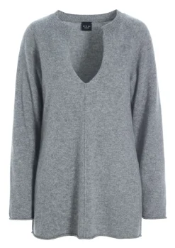 Bluser | Strik<BITTE KAI RAND Cloud cashmere bluse med slids LAVENDERSKY