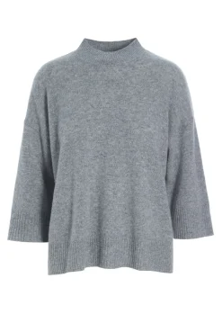 Bluser | Strik<BITTE KAI RAND Cloud cashmere bluse med rund hals SUNSETORANGE
