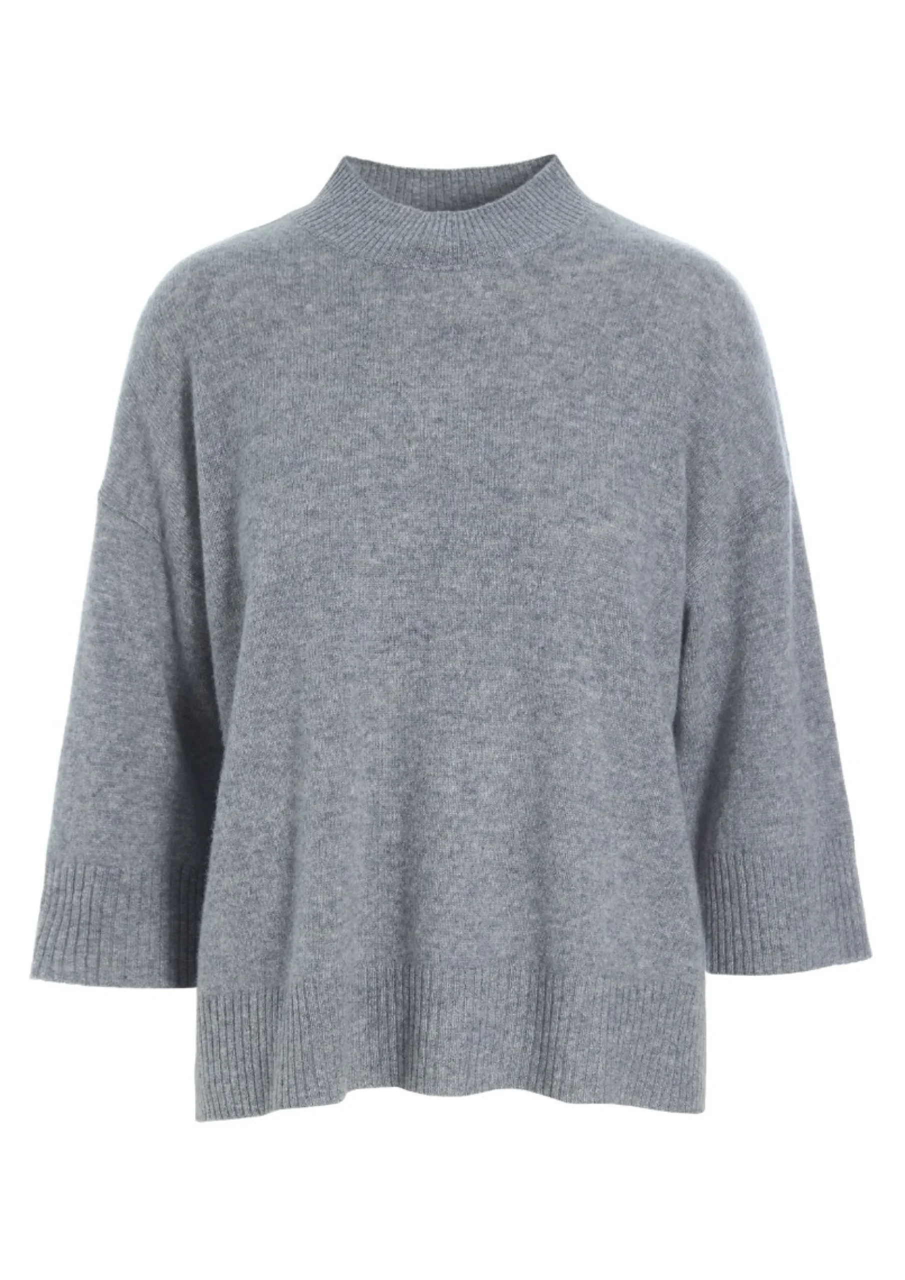 Bluser | Strik<BITTE KAI RAND Cloud cashmere bluse med rund hals SUNSETORANGE