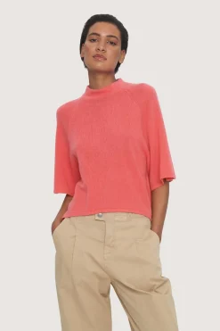 Bluser | Strik<BITTE KAI RAND Cloud cashmere højhalset bluse INKBLUE