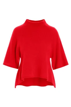 Bluser | Strik<BITTE KAI RAND Cloud cashmere højhalset bluse INKBLUE