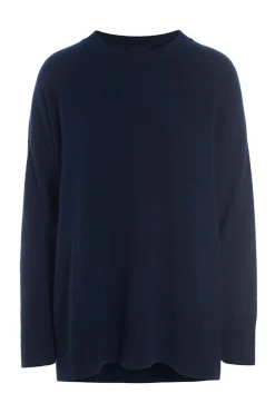 Bluser | Strik<BITTE KAI RAND Cloud cashmere langærmet bluse INKBLUE