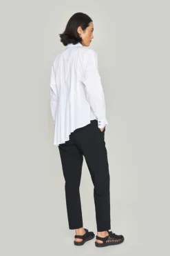 Skjorter<BITTE KAI RAND Core cotton asymmetrisk skjorte WHITE