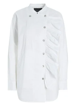 Skjorter<BITTE KAI RAND Core cotton flæse skjorte WHITE