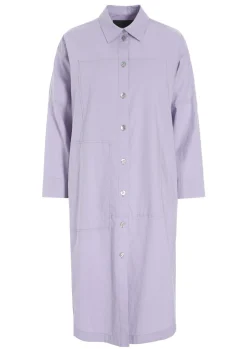 Kjoler<BITTE KAI RAND Core cotton skjortekjole BLACK