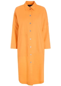 Kjoler<BITTE KAI RAND Core cotton skjortekjole BLACK