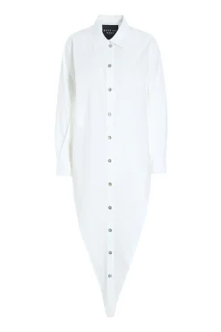 Skjorter<BITTE KAI RAND Core cotton slå-om skjorte WHITE