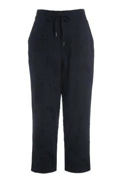 Bukser | Bukser<BITTE KAI RAND Embroidered leaf bukser BLACK/BLACKLEAF