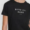 T-shirts & Toppe<BITTE KAI RAND Foil logo t-shirt BLACK/METAL