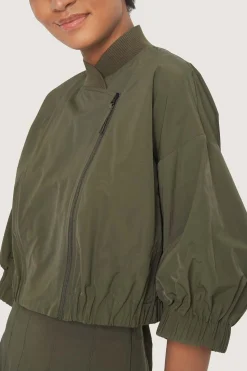 Jakker & Blazere<BITTE KAI RAND Fukkura poplin bomber jakke BLACK