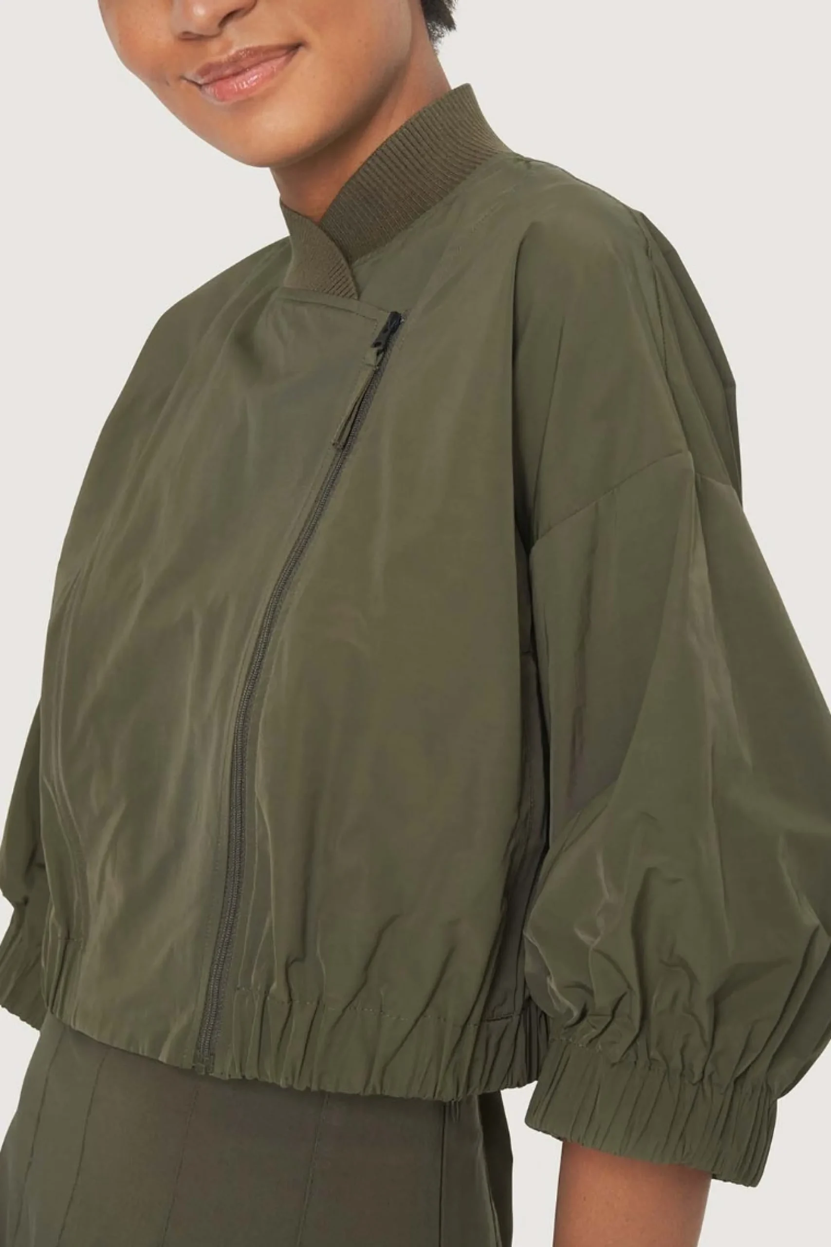 Jakker & Blazere<BITTE KAI RAND Fukkura poplin bomber jakke BLACK