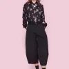 Bukser | Bukser<BITTE KAI RAND Fukkura poplin bukser BLACK