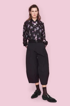 Bukser | Bukser<BITTE KAI RAND Fukkura poplin bukser BLACK