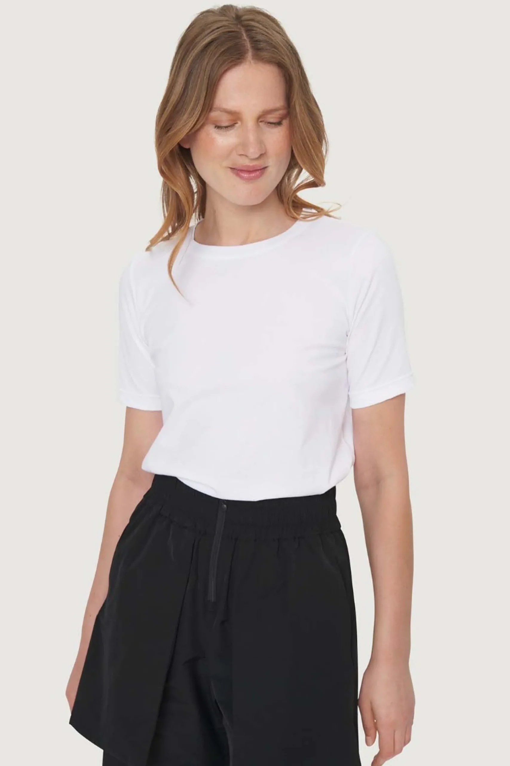 Bukser | Bukser<BITTE KAI RAND Fukkura poplin culotte bukser BLACK