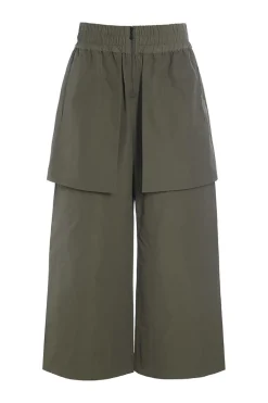 Bukser | Bukser<BITTE KAI RAND Fukkura poplin culotte bukser BLACK