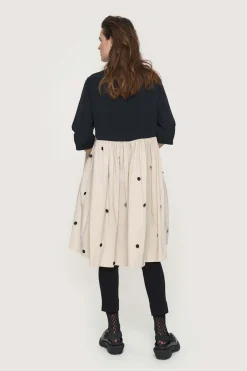 Kjoler<BITTE KAI RAND Fukkura poplin frakke kjole BLACK