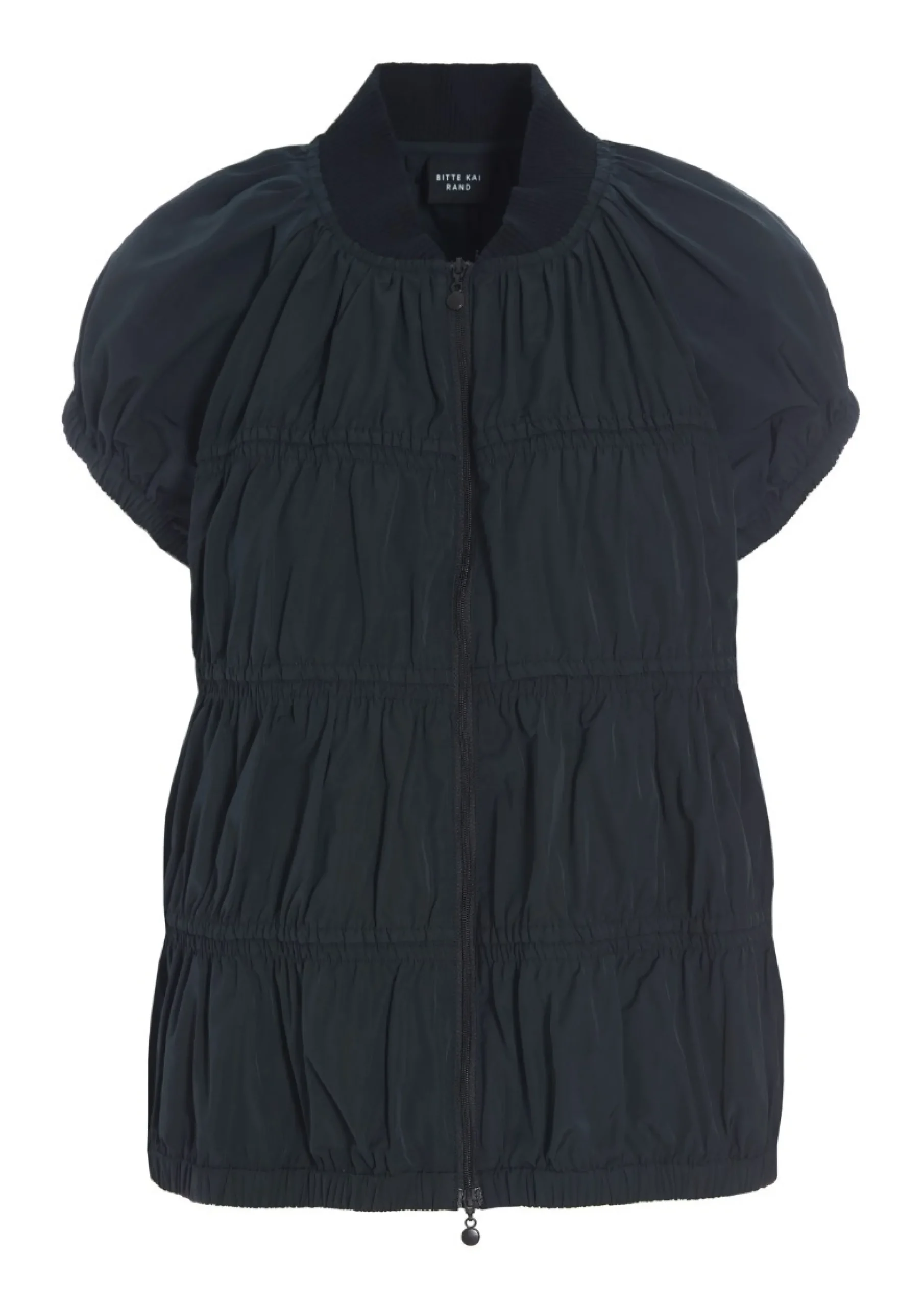 Jakker & Blazere<BITTE KAI RAND Fukkura Poplin jakke BLACK