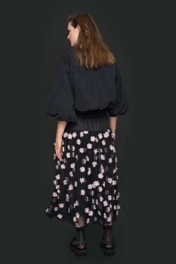 Jakker & Blazere<BITTE KAI RAND Fukkura poplin kort jakke BLACK