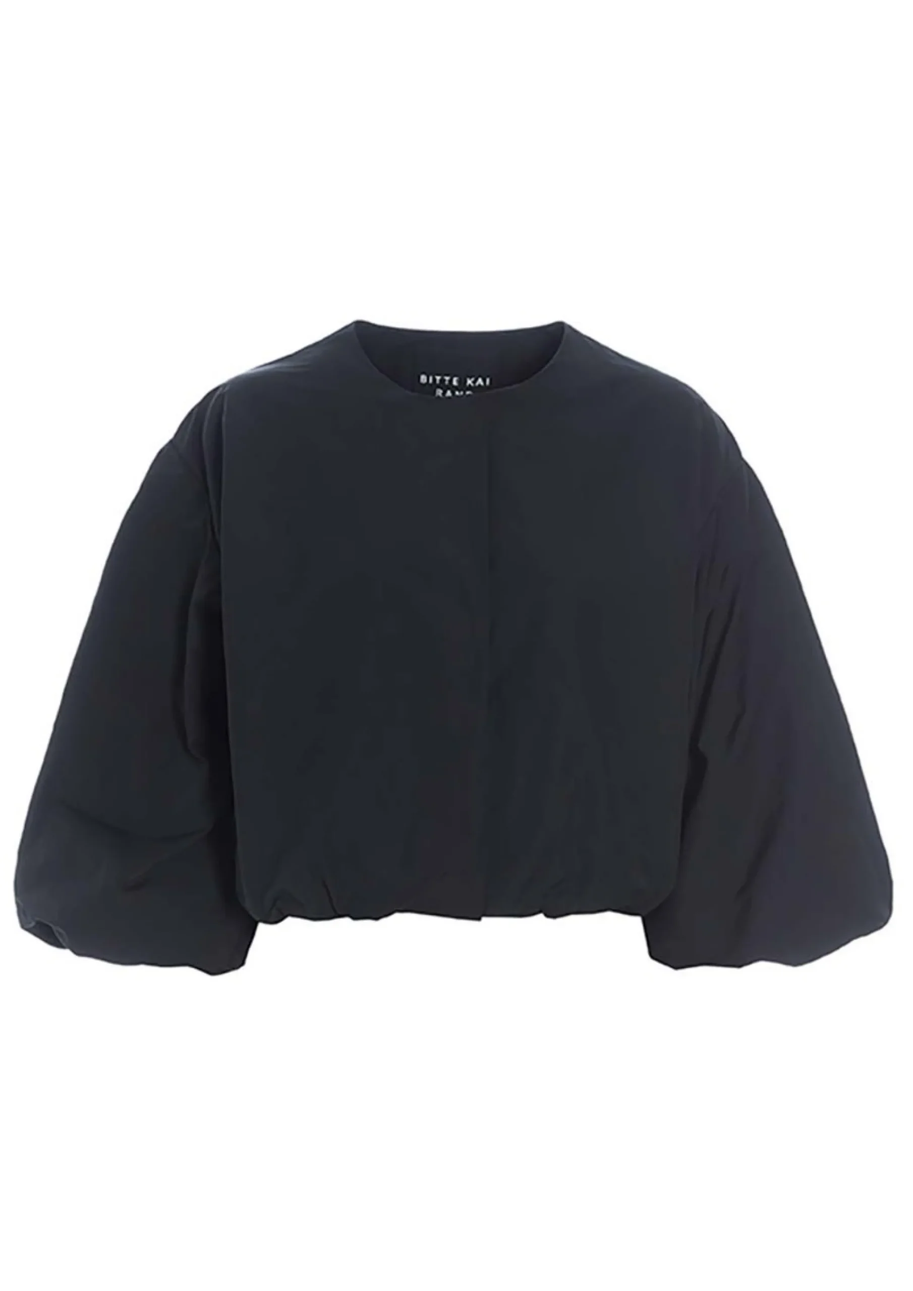 Jakker & Blazere<BITTE KAI RAND Fukkura poplin kort jakke BLACK