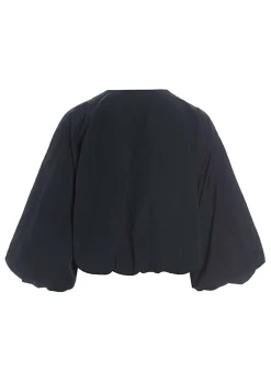 Jakker & Blazere<BITTE KAI RAND Fukkura poplin kort jakke BLACK