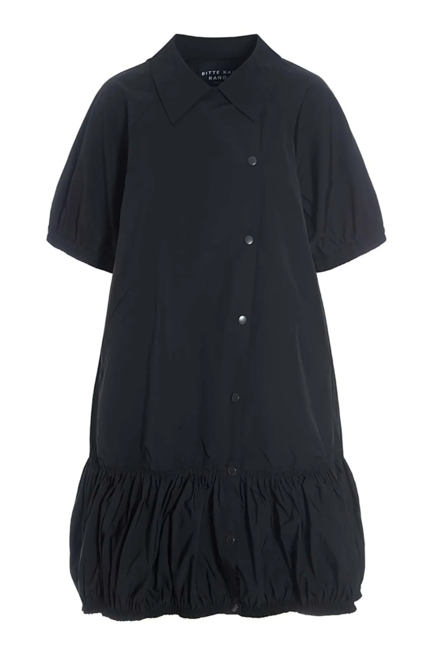 Kjoler<BITTE KAI RAND Fukkura poplin skjortekjole BLACK
