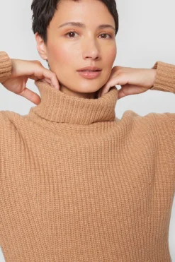 Bluser | Strik<BITTE KAI RAND Gamine knit højhalset bluse GREYMELANGE