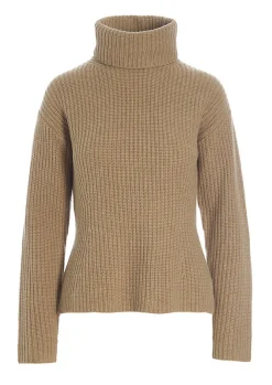 Bluser | Strik<BITTE KAI RAND Gamine knit højhalset bluse GREYMELANGE