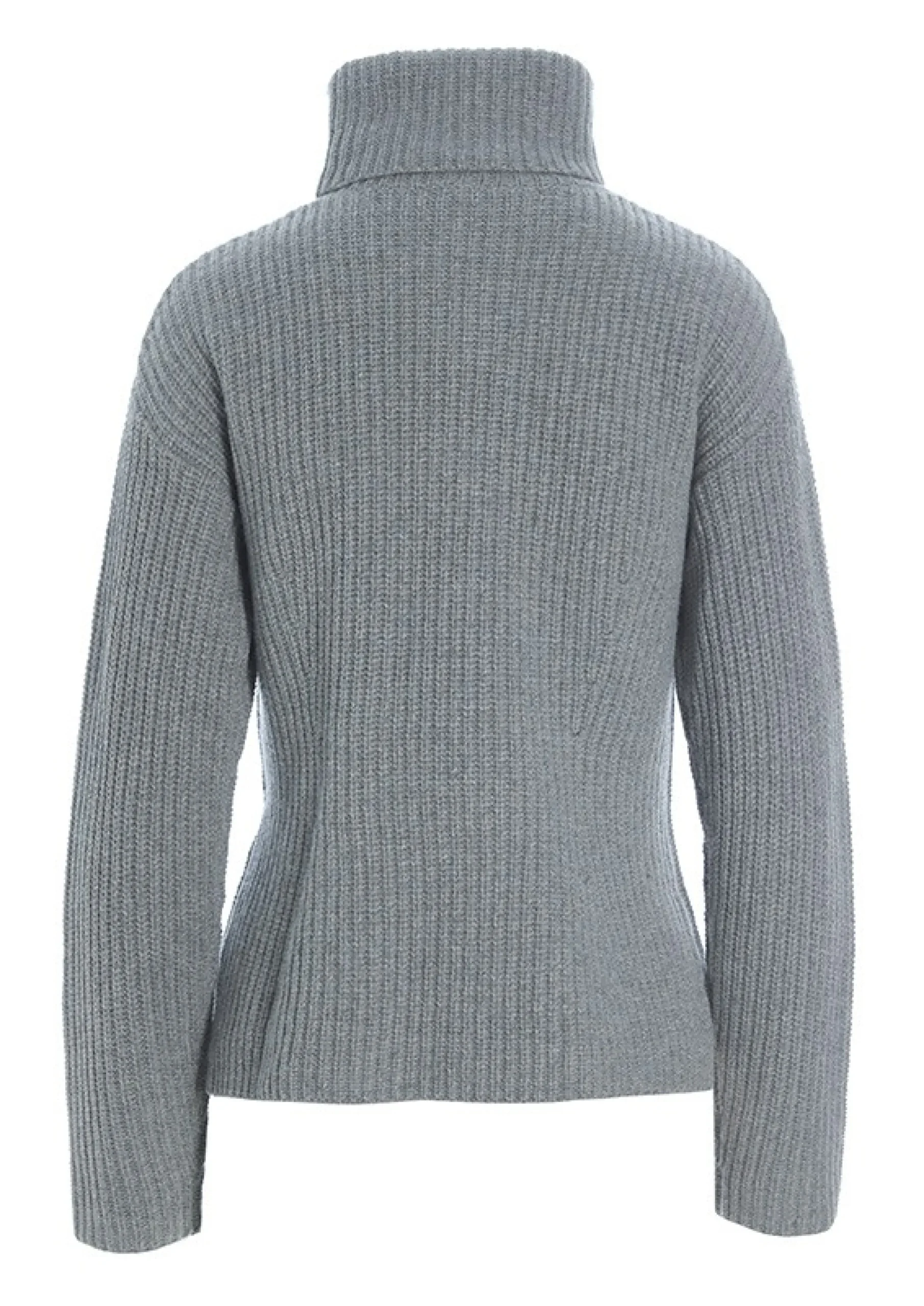Bluser | Strik<BITTE KAI RAND Gamine knit højhalset bluse GREYMELANGE