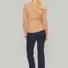 Bluser<BITTE KAI RAND Globe rib bluse med 3/4 ærme CHOCOLATECHIP