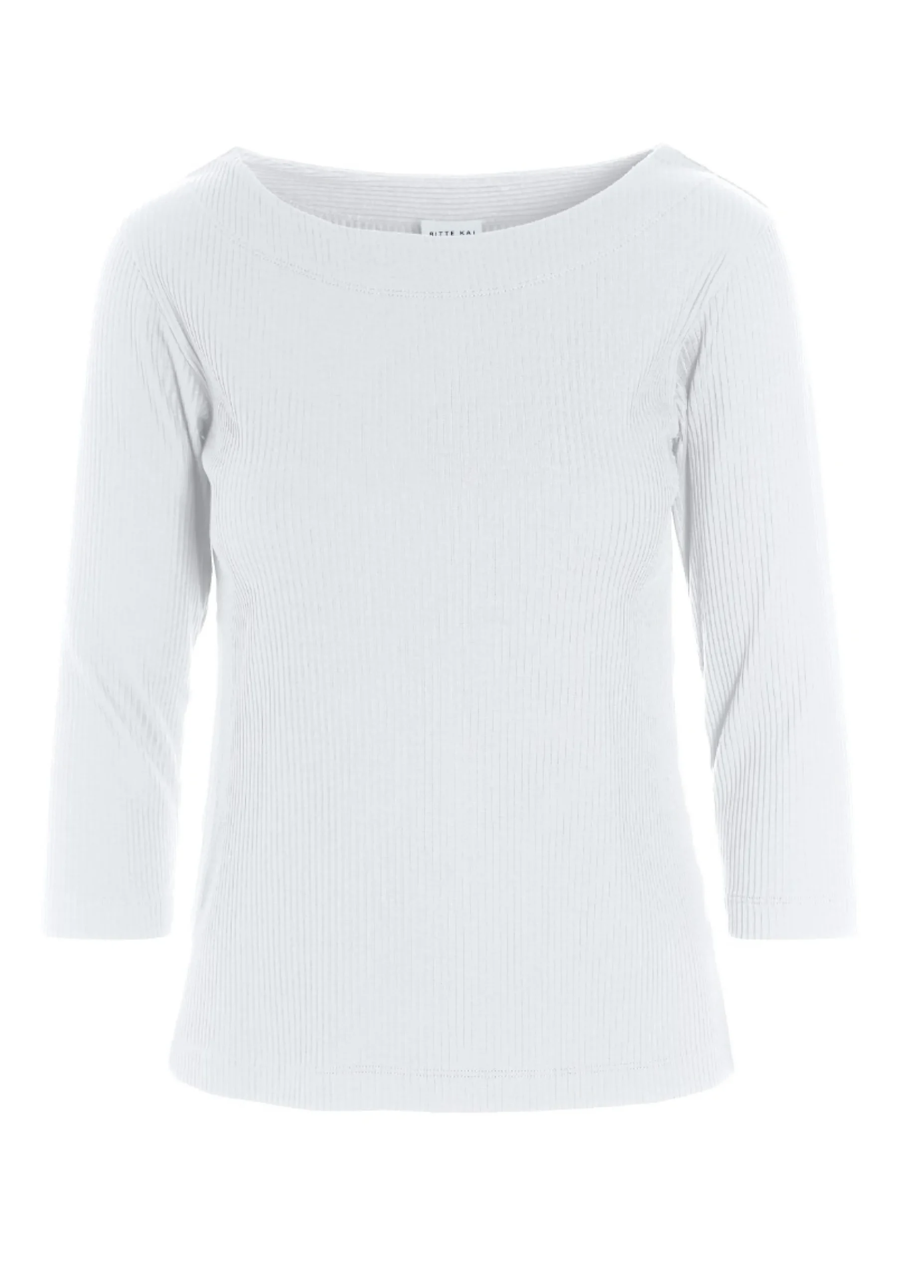 Bluser<BITTE KAI RAND Globe rib bluse med 3/4 ærme CHOCOLATECHIP