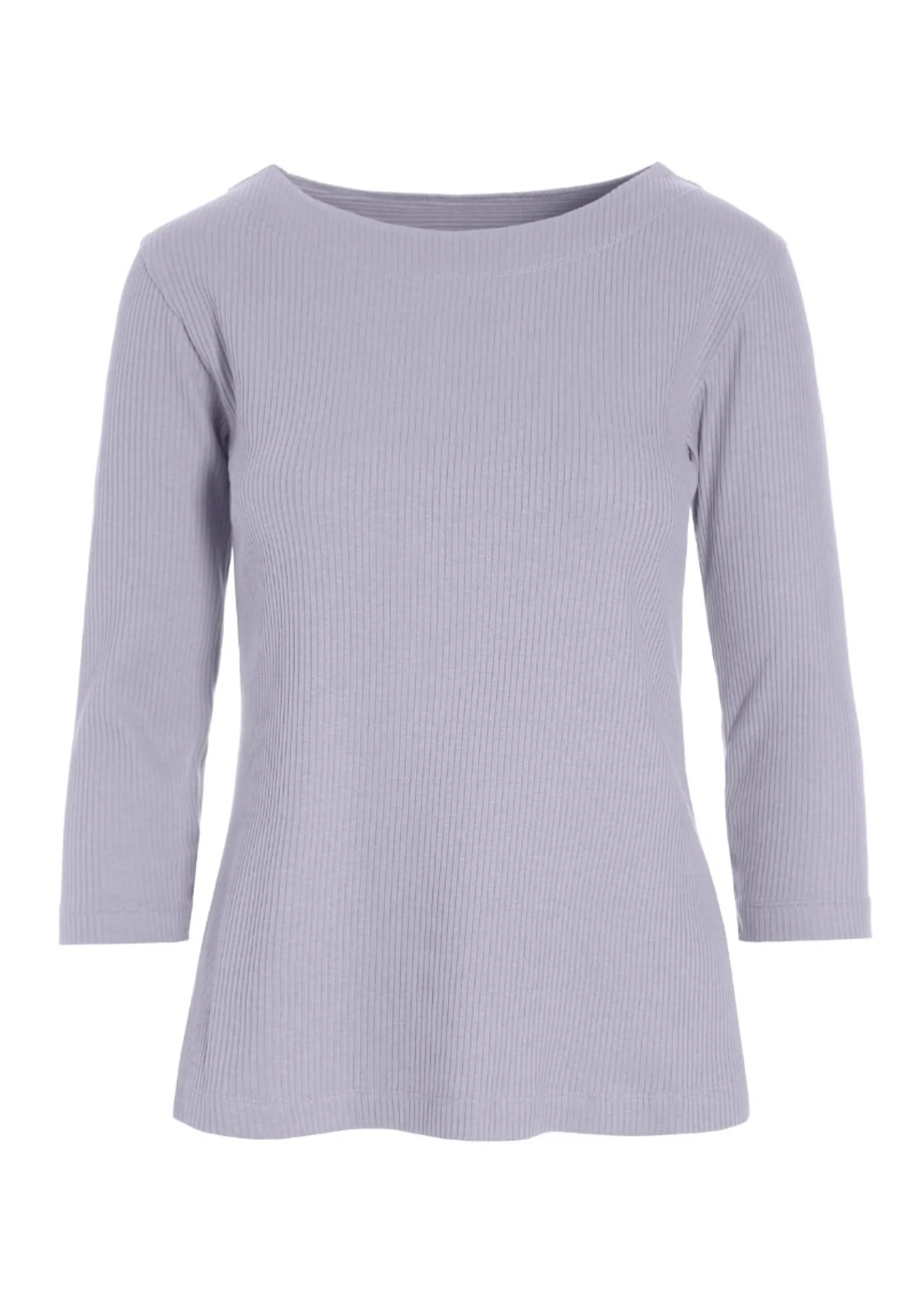 Bluser<BITTE KAI RAND Globe rib bluse med 3/4 ærme CHOCOLATECHIP