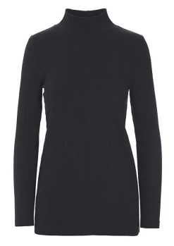 Bluser<BITTE KAI RAND Globe rib højhalset bluse CARAMEL