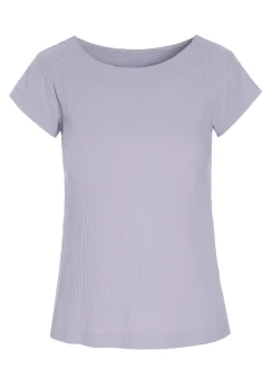 T-shirts & Toppe | Bluser<BITTE KAI RAND Globe rib t-shirt CHOCOLATECHIP