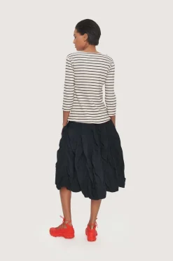 Bluser<BITTE KAI RAND Globe stripe bluse BLACK/IVORYSTRIPE