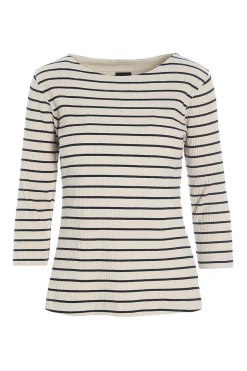 Bluser<BITTE KAI RAND Globe stripe bluse BLACK/IVORYSTRIPE