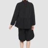 Shorts<BITTE KAI RAND Hakone doubleweave shorts ANTHRACITE