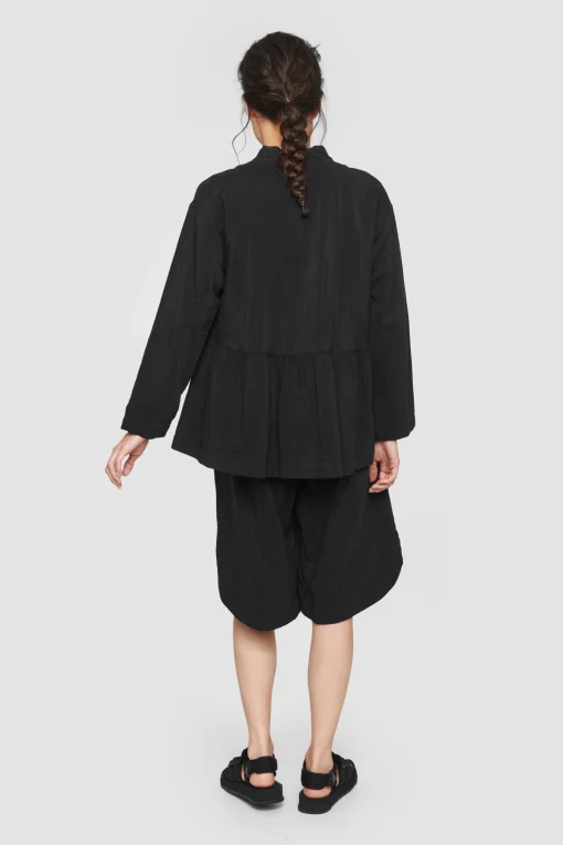 Shorts<BITTE KAI RAND Hakone doubleweave shorts ANTHRACITE