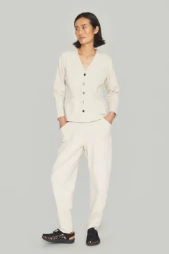 Jakker & Blazere<BITTE KAI RAND Izumi sweat kort jakke IVORY
