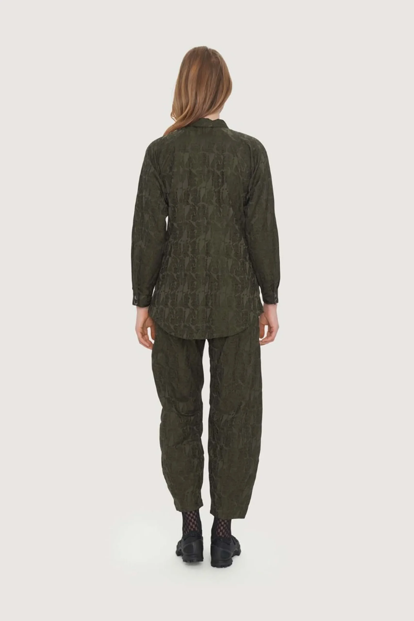 Jakker & Blazere<BITTE KAI RAND Jacquard stretch jakke BLACK